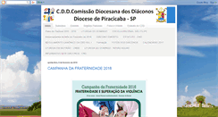 Desktop Screenshot of diaconoscddpiracicaba.net